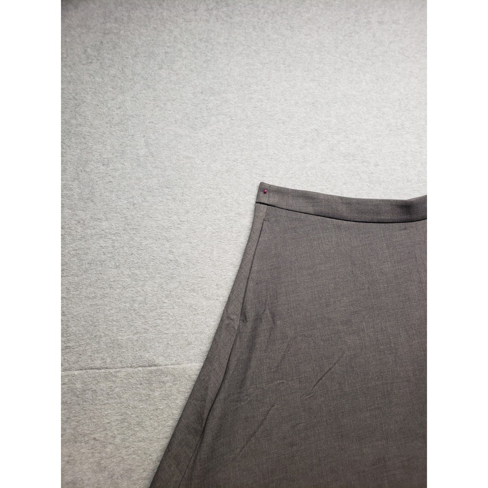 Abercrombie & Fitch Women Flare Skirt LT Gray High Waist Pull On Summer Casual - Picture 2 of 16